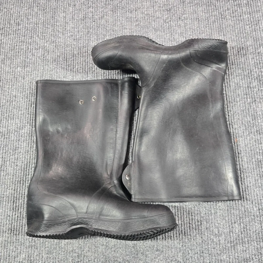 LaCrosse Boots Mens Size 14 Black Rubber Waterproof Overshoe Rain Work USA